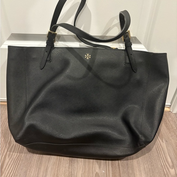 Tory Burch Elegant Black Tote - Picture 1 of 8